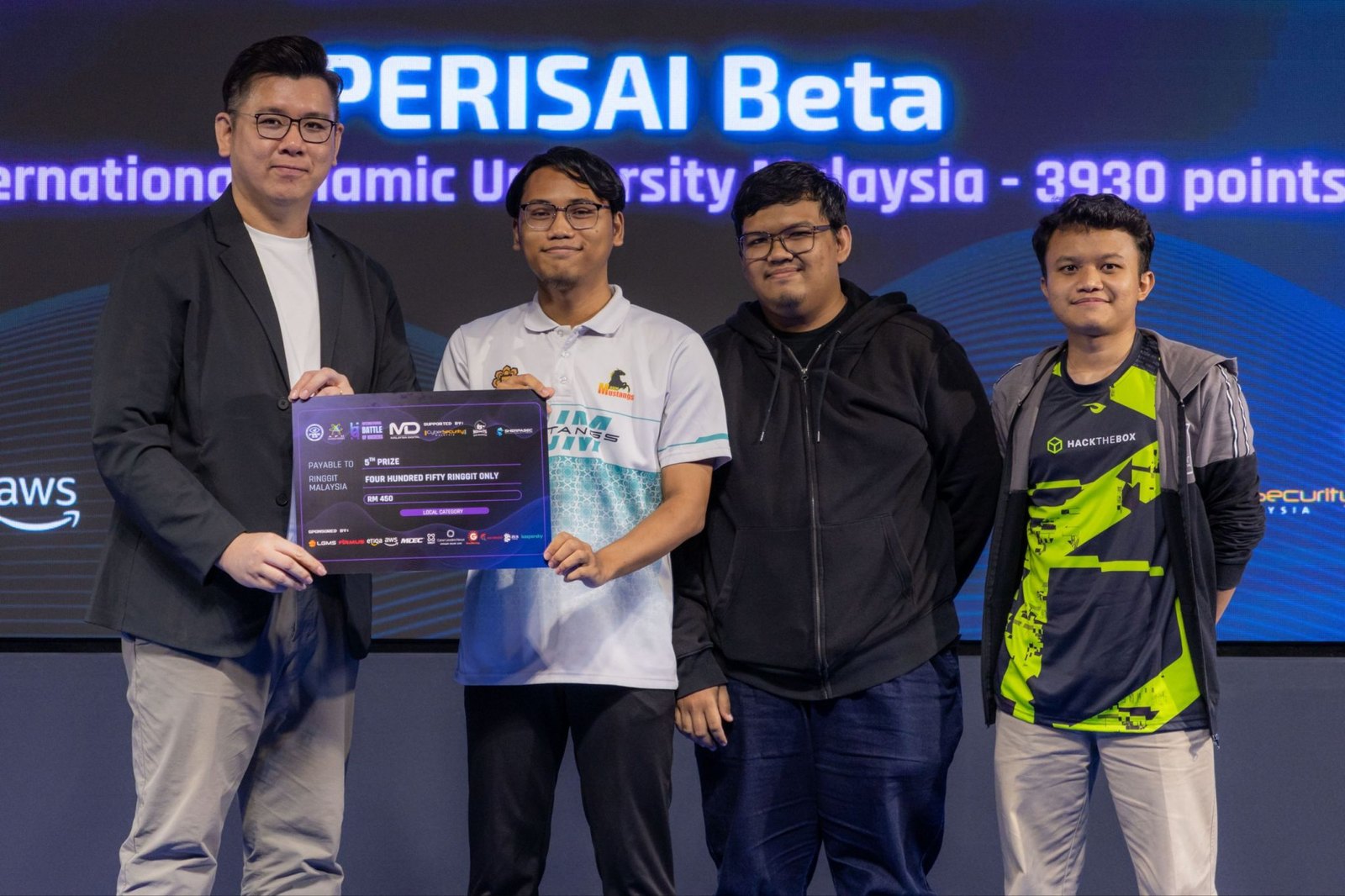 PERISAI Beta on stage, IIUM 3930 points