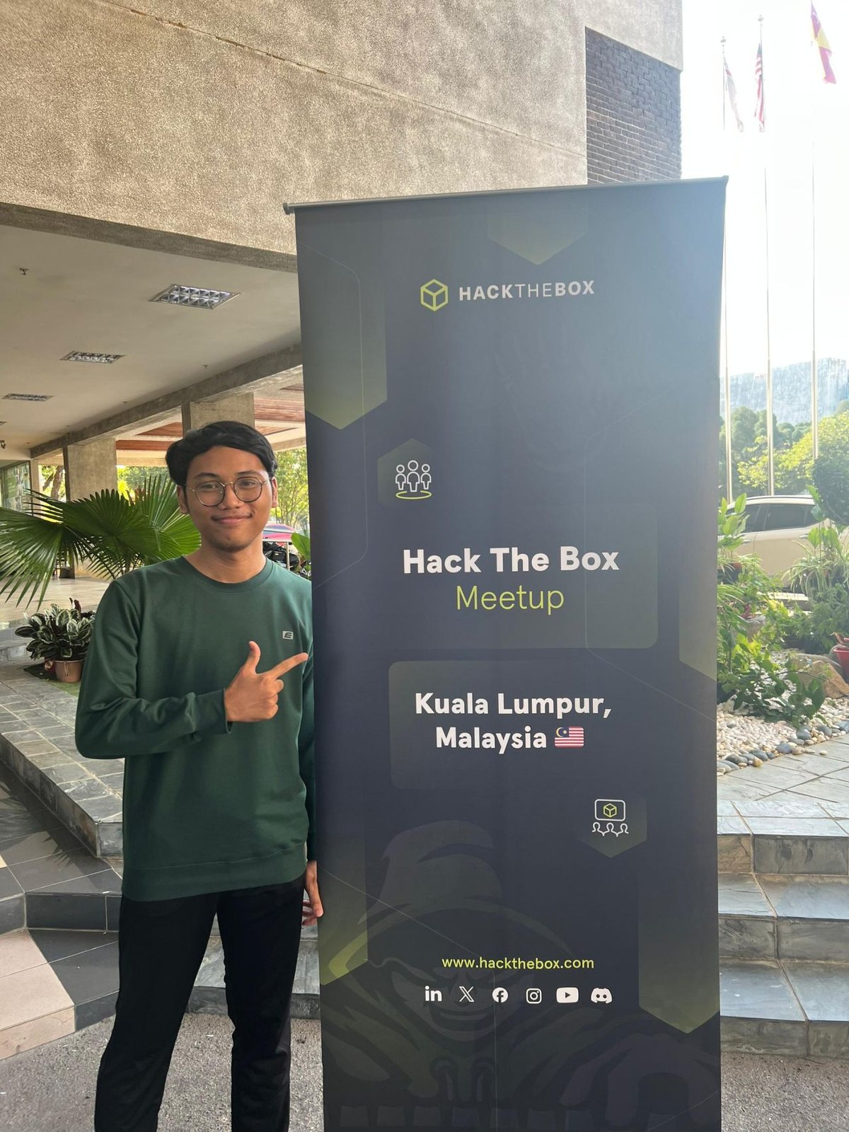 You at the Hack The Box session screen